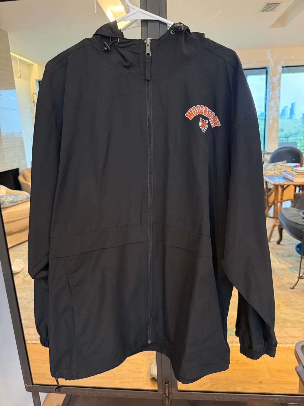 Woodberry Forrest Black Hooded Zip-Up Jacket